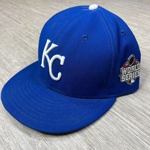 Kansas City Royals Hat 7 3/4 New Era 59Fifty 2015 World Series Champions Cap